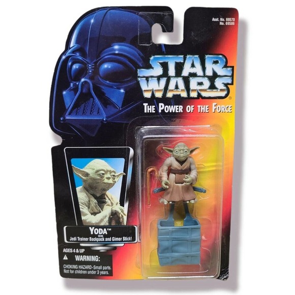 Star Wars Yoda Power of the Force POTF Red Carded Kenner 3.75 Inch Action Figure - Picture 1 of 3